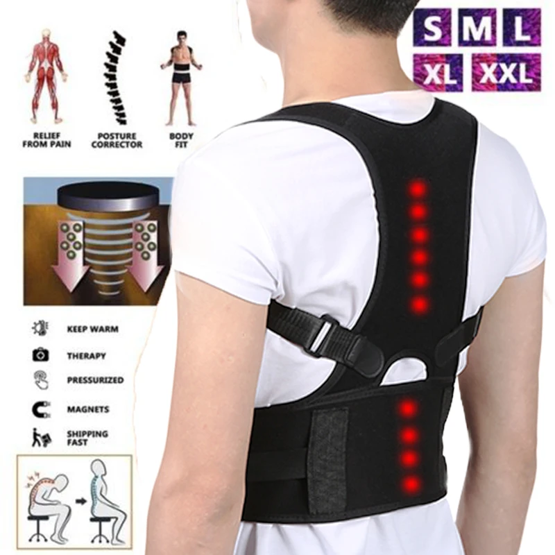 

Adjustable Men Woman Posture Corrector Back Clavicle Spine Shoulder Lumbar Support Correction Posture Back Belt Solve Back Pain