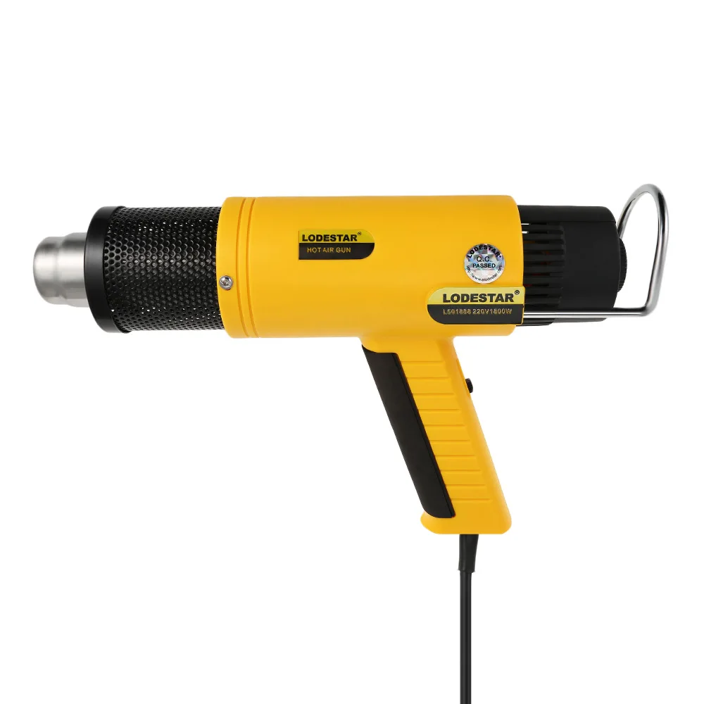 

LODESTAR 1800W AC220V Adjustable Temperature Electrical Hot Air Gun Industrial Handheld Heat Air Gun Shrinking Hand Power Tools