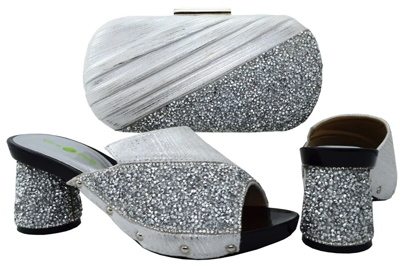 

Italian Shoe and Bag Set Decorated with Flower African Shoes and Bags Matching Set New Arrival Shoes 1702y2020d29
