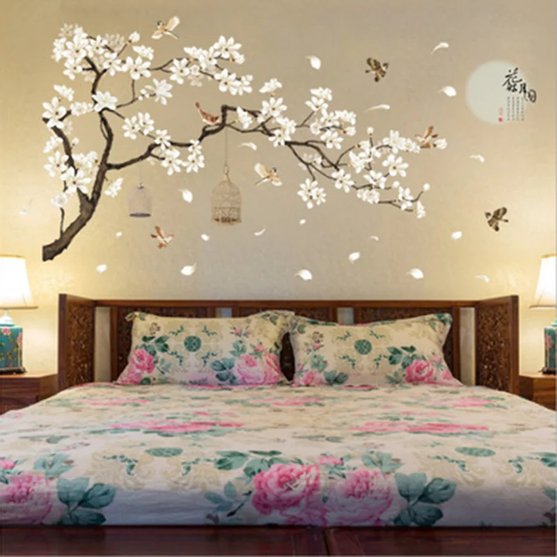 

DIY Petals Decal Art Sticker Room Home Decor Waterproof Durable Flower Tree Removable Wall 187*128cm