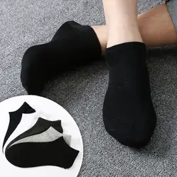 5 пара/лот человек короткие носки без пятки из хлопка Цвет удобные Для мужчин носки впитывающие Дышащие носки для мужчин