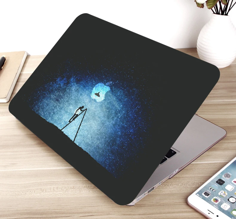 Новинка 2019 чехол для планшета Жесткий Чехол ноутбука с цветным принтом Apple Macbook Air