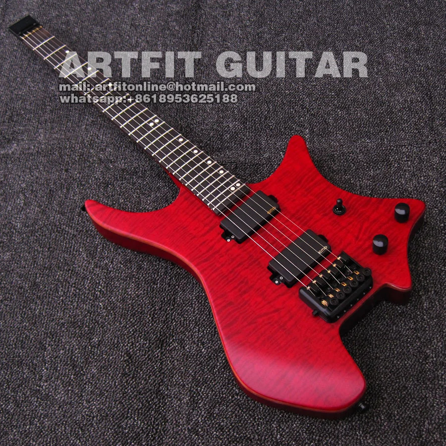 ARTFIT STRANDBERG headless RED ELECTRIC GUITAR 3 