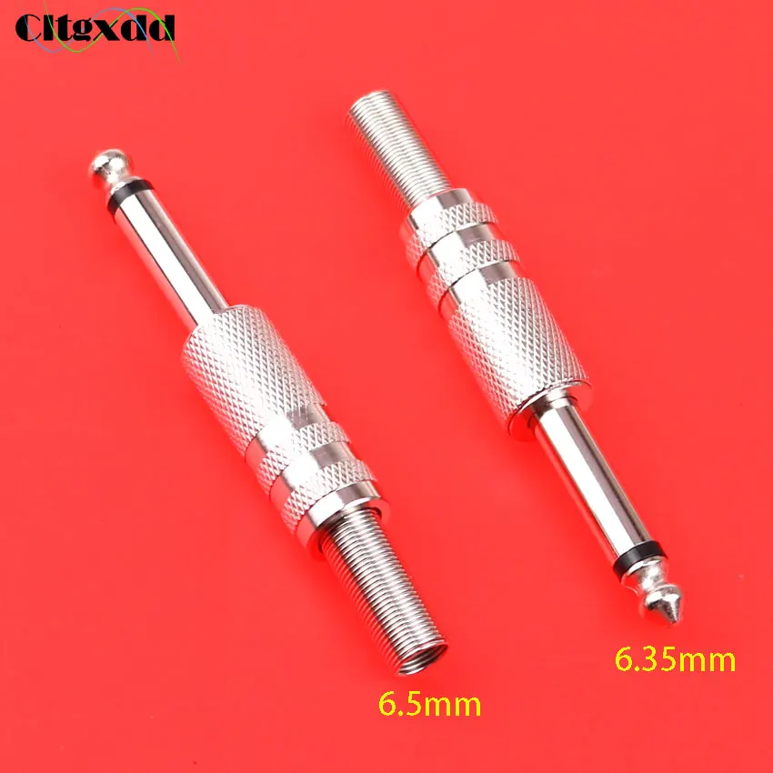 

cltgxdd 1Pcs Nickel plating 6.35mm Male 1/4 Mono Jack Plug Audio Connector Soldering T15
