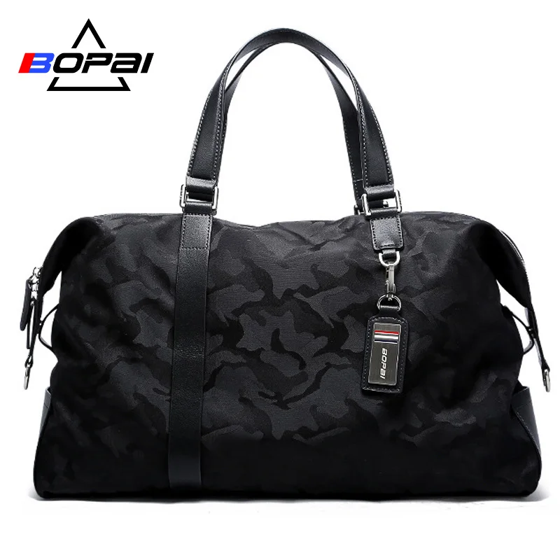 

BOPAI Travel Bag Large Capacity Luggage Bag Business Multifunctional Men Weekend Duffle Handbag Tote Crossbody TravelBag 2 Size