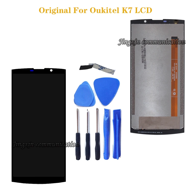 

100% Original For Oukitel K7 LCD screen display + touch screen components digital converter replaceable screen accessories+tools