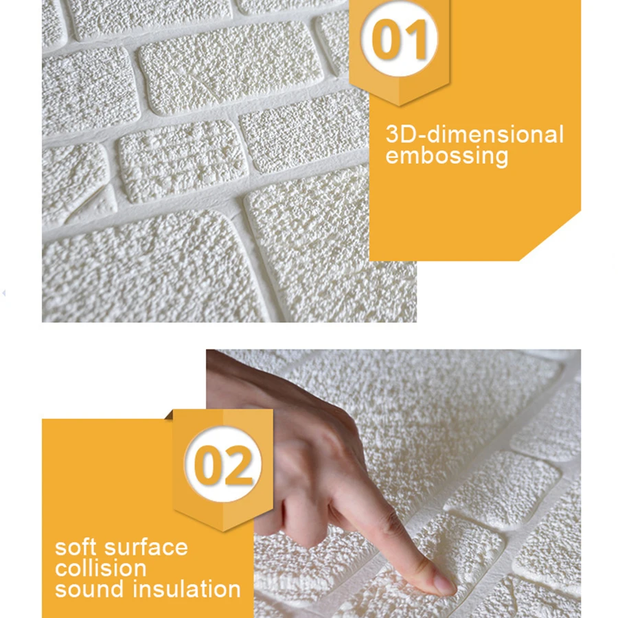 Foam 3D Wall Stickers Stone Pattern Self Adhesive Wallpaper Living Room Home Decor for Kids Bedroom TV Background Brick Sticker Foam 3D Wall Stickers Stone Pattern Self Adhesive Wallpaper Living Room Home Decor for Kids Bedroom TV Background Brick Sticker