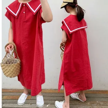 

Baby girl dress long summer fashion dress mom and daughter clothes 2019