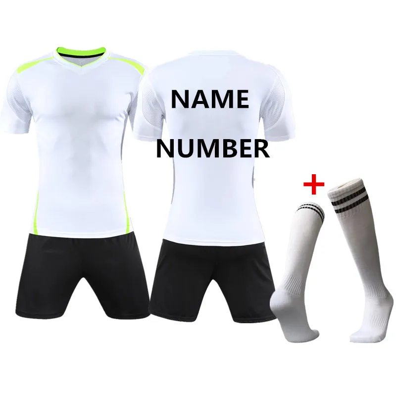 18 19 пользовательские новые взрослые мужчины и дети футбол форменная одежда футбол тренировочные костюмы дышащая Джерси QD008 - Цвет: picture is correct