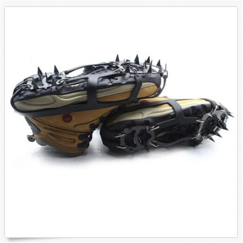

18 Teeth Antislip Ice Snow Shoe Spikes Mountaineering Hiking Crampons Hight Quality For Camping Hiking