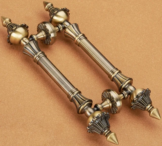 Refine Zinc Alloy Pull Push Handles For Entrance Entry Front Door Refine Zinc Alloy Pull Push Handles for Entrance Entry Front Door Antique 18'' 21 - Refine Zinc Alloy Pull Push Handles For Entrance Entry Front Door