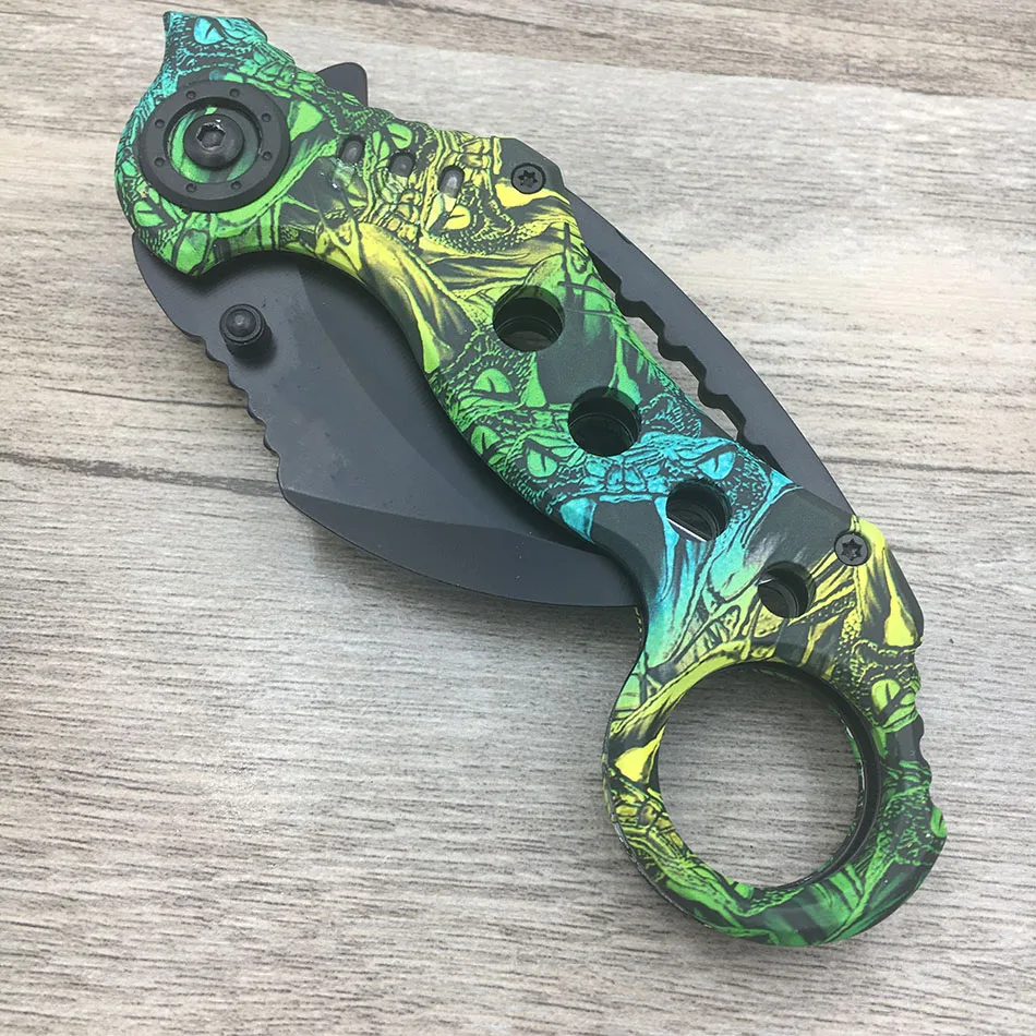 Походный нож Karambit, охотничьи ножи, походный инструмент, тактический нож для выживания, нож из нержавеющей стали, коготь скорпиона, 5 цветов