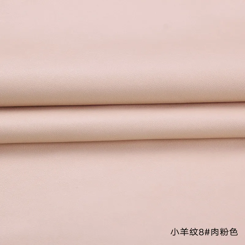 Высокое качество Micro овец узор 23# красный искусственная кожа ткань с немного эластичный для DIY мебель мешок материала(50x69 см - Цвет: 8