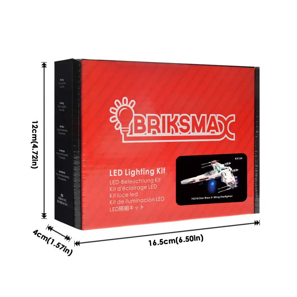 BriksMax светильник ing Kit для звездных войн X-Wing звездные истребители строительные блоки светильник набор совместим с 75218 не включает модель - Цвет: Briksmax Light Set