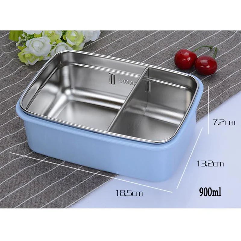 Korea Japanese Style Kids Bento Lunch Box Stainless Steel Portable Sushi Food Storage Container School Student China Meal Prep