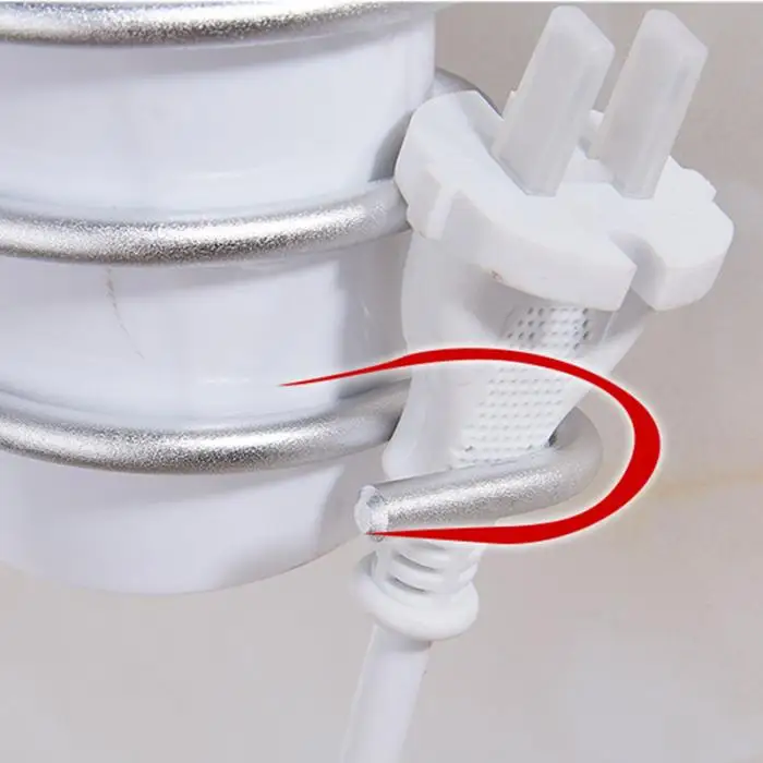 Новый алюминиевый держатель для фена, не сверлильная Полочка с настенным креплением, органайзер для ванной комнаты XSD88