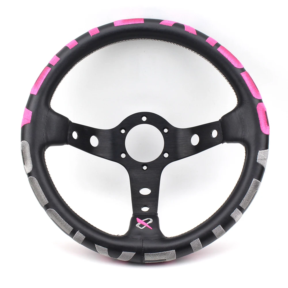 13 дюймов натуральная кожа розовый цвет глубокий блюдо vertex 1996 гоночный руль