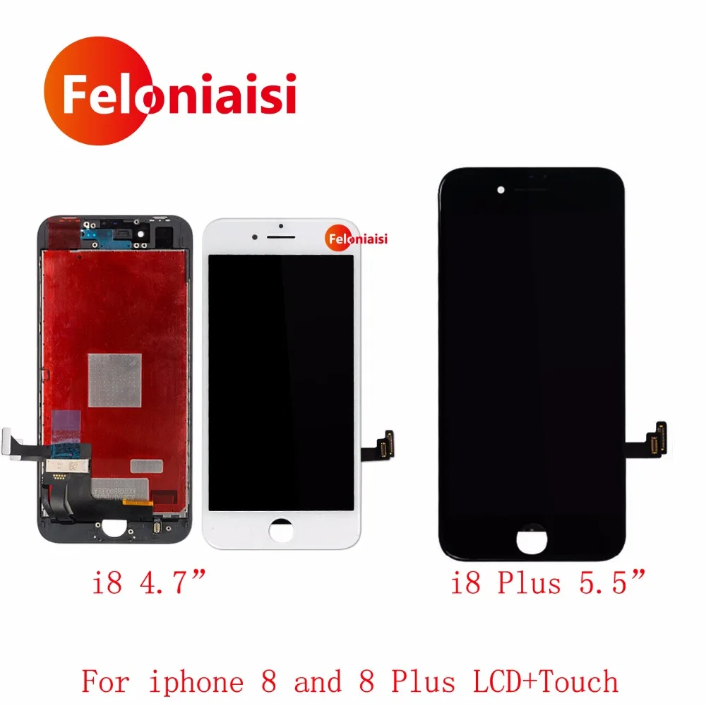 

High Quality For iPhone 8 8G 4.7" and 8 Plus 5.5" Full Lcd Display With Touch Screen Digitizer Sensor Assembly Complete+3D Touch
