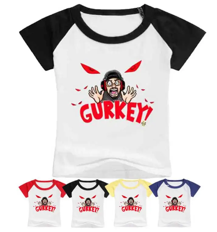 

2019 Enfant Clothes Cartoon Print Gurkey tshirt For Kids Clothing Boys Girls Summer Short Sleeve T shirt GURKEY Top Tee Shirt