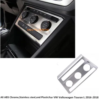 

For VW Volkswagen Touran L 2016 2017 2018 2019 Car Console Temperature Air-Condition Panel Volume Navigation Switch Trim Frame