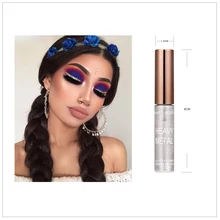 HERES B2UTYBrand Новые 8 цветов белые золотые блестящие тени для век для легкой носки водонепроницаемые Жидкие подводки для глаз Красота Подводка для глаз макияж