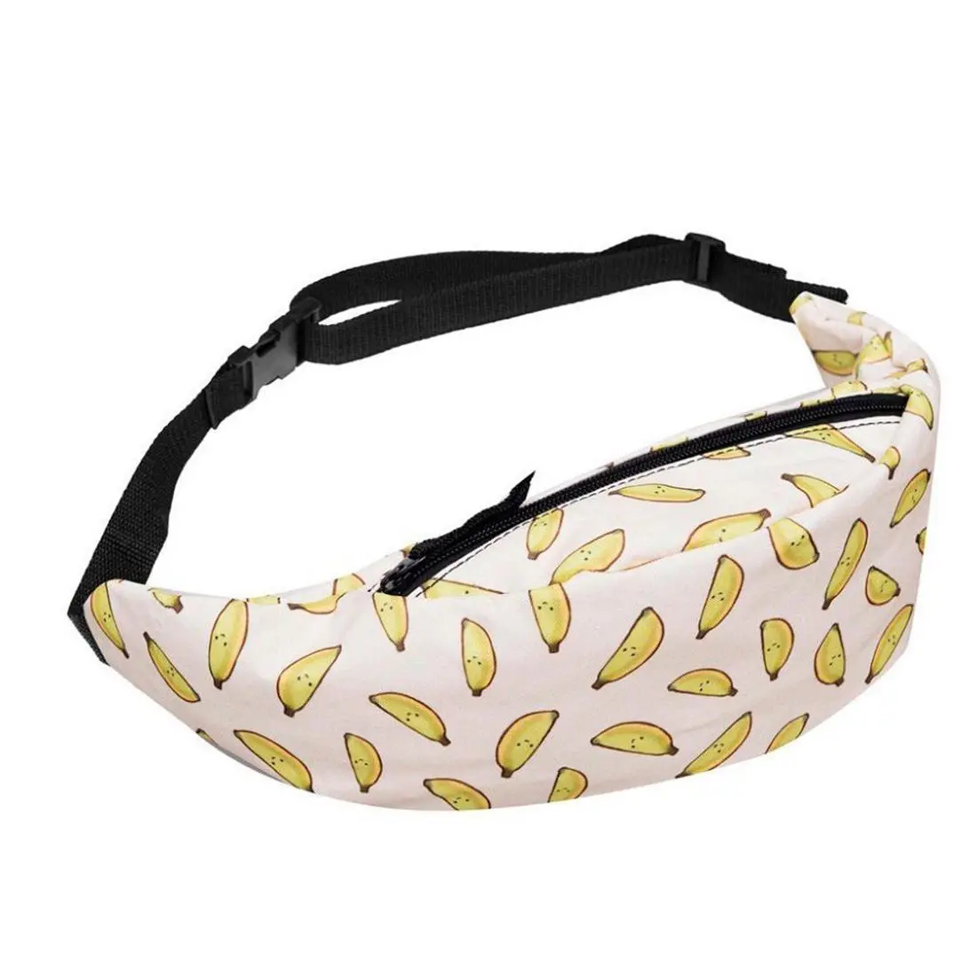 

Fashion Hiking Running Belt Waist Bag Pouch Zip Fanny Pack (Yellow1)