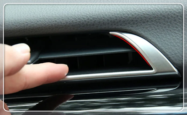 LHD для Toyota Camry 2018 ABS матовая Автомобильная средняя консоль Кондиционер AC Vent Outlet