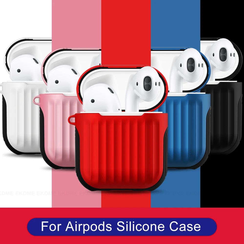 Earphone Case For Apple Airpods Shockproof Cover For AirPods Earphone Cases Ultra Thin For Air Pods Anti-fall Protector Case