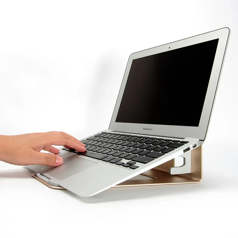  2 In 1 Function Aluminum Alloy Firm Bracket for Macbook Air Pro Retina 11 12 13 15 Vertical Base St