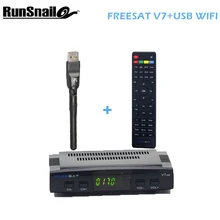 20pcs Freesat V7 With USB WIFI DVB-S2 HD satellite TV receiver Support Youtube Power VU CCcam Newcamd Full 1080P Set Top Box