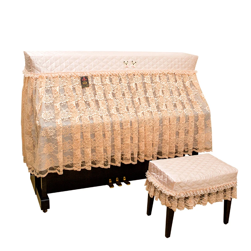 High-quality lace European style lace fabric Upright piano covers stool cover 1order=1set weight=1kg