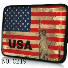 Горячий Флаг США 9," 10,1" 11," 12" 13," 14" 1" 15,6" Сумка для ноутбука hp павильон/Dell Inspiron ACER ASUS/Apple samsung