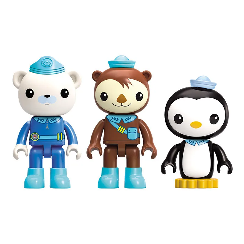 Octonauts строительный блок Белая Акула база Barnacles shellington песо 403 Обучающие Кирпичи Игрушка для мальчика подарок