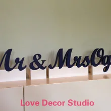 free shipping Last Name Sign. Family name sign. pvc name sign personalized gift for wedding. Custom sign. Mr& Mrs Family name