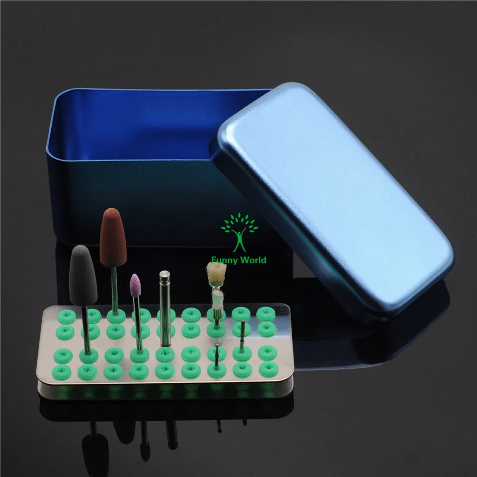 

Dentist FG RA HP Burs Mandrel Autoclavable Disinfection Holder Block Sterilizer