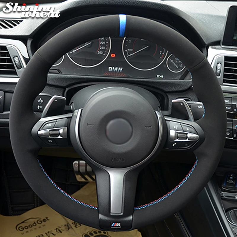 MEWANT Black Suede Blue Dark Blue Red Marker Steering Wheel Covers for BMW F87 M2 2015-2017 F80 M3 F82 M4 2 M5 2014-2017 F12 F13 M6 F85 X5 M F86 X6 M F33 2013-2017 F30 M Sport 2013-2017 MEWANT Black Suede Blue Dark Blue Red Marker Steering Wheel Covers for BMW F87 M2 2015-2017 F80 M3 F82 M4 2 M5 2014-2017 F12 F13 M6 F85 X5 M F86 X6 M F33 2013-2017 F30 M Sport 2013-2017