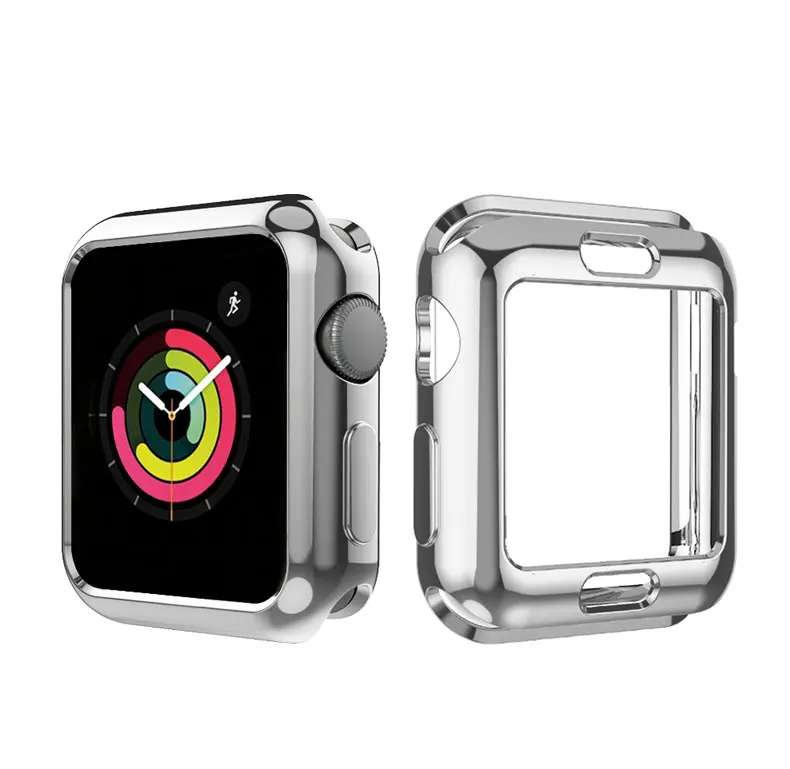 Чехол для Apple Watch, чехол 42 мм, 38 мм, iWatch, ремешок, цветное покрытие, защитный чехол для Apple watch 3, 2, 1, аксессуары для часов