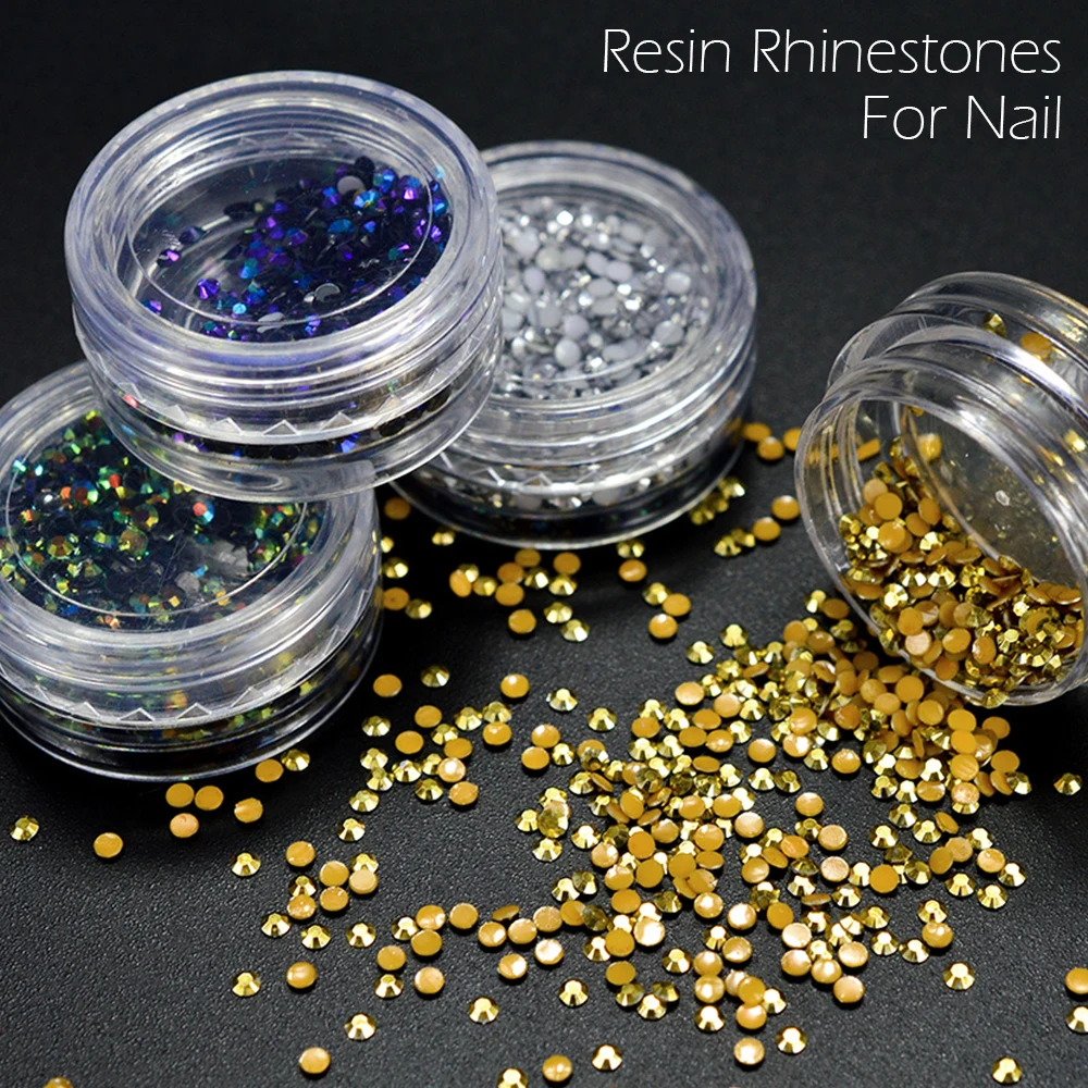 Buy 1 Bottle Resin Rhinestones For Nails 3d Nail Art