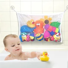 New Folding Baby Bathroom Hanging Mesh Bath Toy Storage Bag Net Suction Cup Baskets Shower Toy Organiser Bags