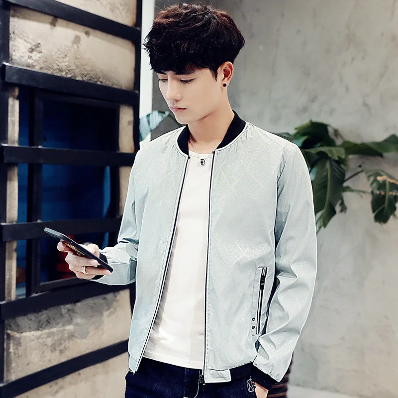 

New Arrival Spring Men's Jackets Solid Fashion Coats Male Casual Slim Stand Collar Bomber Jacket Men Outerdoor Overcoat M-XXXXL