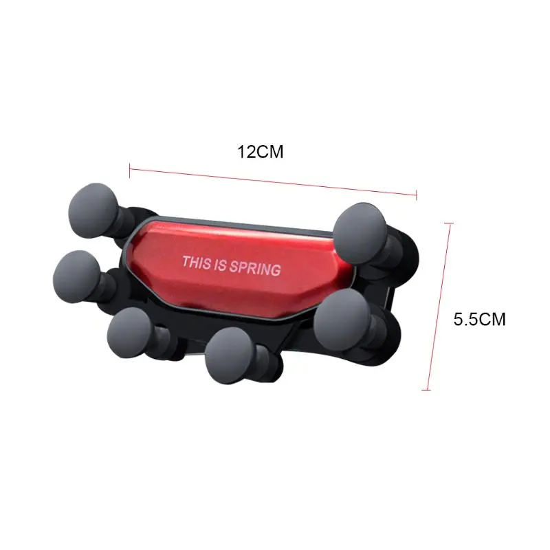 Автоматическая ручка Автомобильный держатель для телефона универсальный автомобильный воздушный вентиляционный гравитационный держатель для сотового телефона Подставка для телефона 4,7-6,5 Дюймов