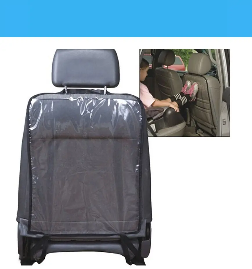 1pc Car Seat Mat fit Children Kick Transparent Anti Kick Cover For