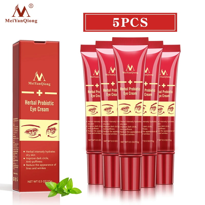 

5pcs/lot Anti-Aging Herbal Probiotic Eye Cream Improve dark circle Intensely Hydrate Dry Skin Reduce Face Lines and Wrinkle