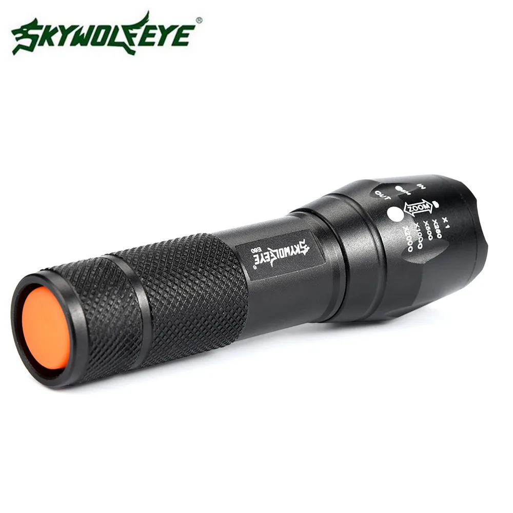 3500 Lumens Flashlight CREE LED XM-L Q5 Zoomable Flashlight Torch Tactical LED MINI G700 X800 Zoom Super Bright Military Grade