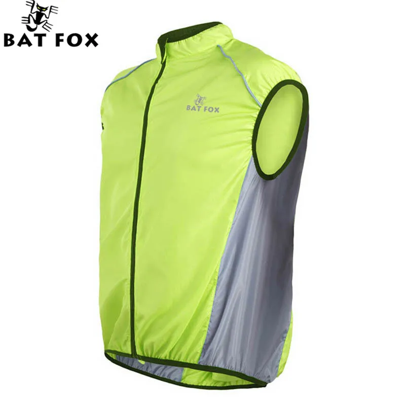 

BATFOX Cycling Windcoat Men Women Bicycle Sleeveless Jacket Waterproof Ropa Ciclismo Maillot Ciclismo Cycling Bicicleta Jersey
