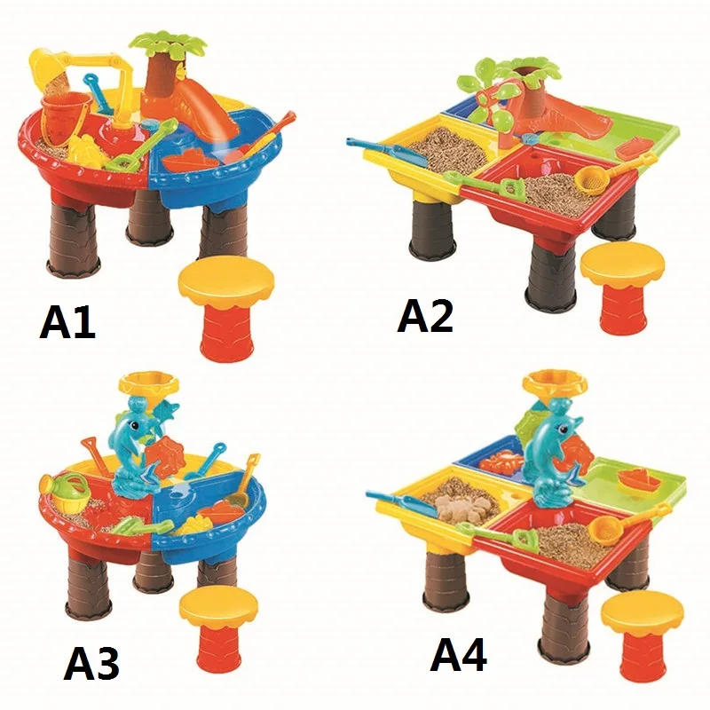 Песок вода игровой стол, детский игровой набор пляжа игрушки сад песочница песочницы стол малыша Aquatic Arena деятельность Игровой набор для мальчиков и девочек