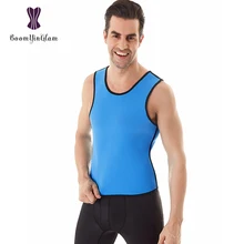 Молния сбоку, мужской неопреновый жилет, формирователь тела, сауна, пот, талия, тренажер, моделирующее белье для тренировок, корсет, размер XS-XXXL, 620