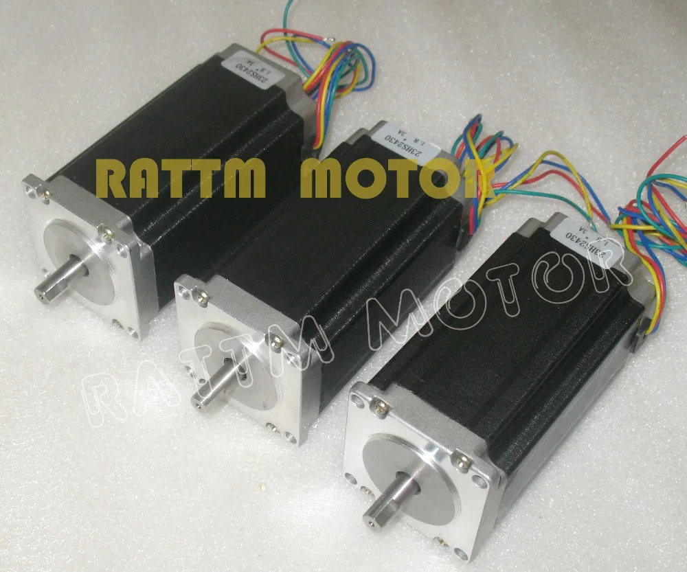 

3 pcs s NEMA23 stepper motor 57 type 425Oz-in 280N.cm Single shaft stepping motor/3A for CNC Router Engraving Milling