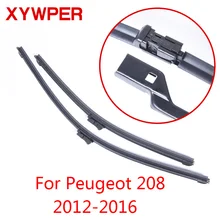 XYWPER стеклоочистителей для peugeot 208 2012 2013 автомобильные аксессуары мягкие резиновые стеклоочистители