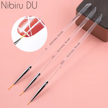 3PC Clear Nail Brush